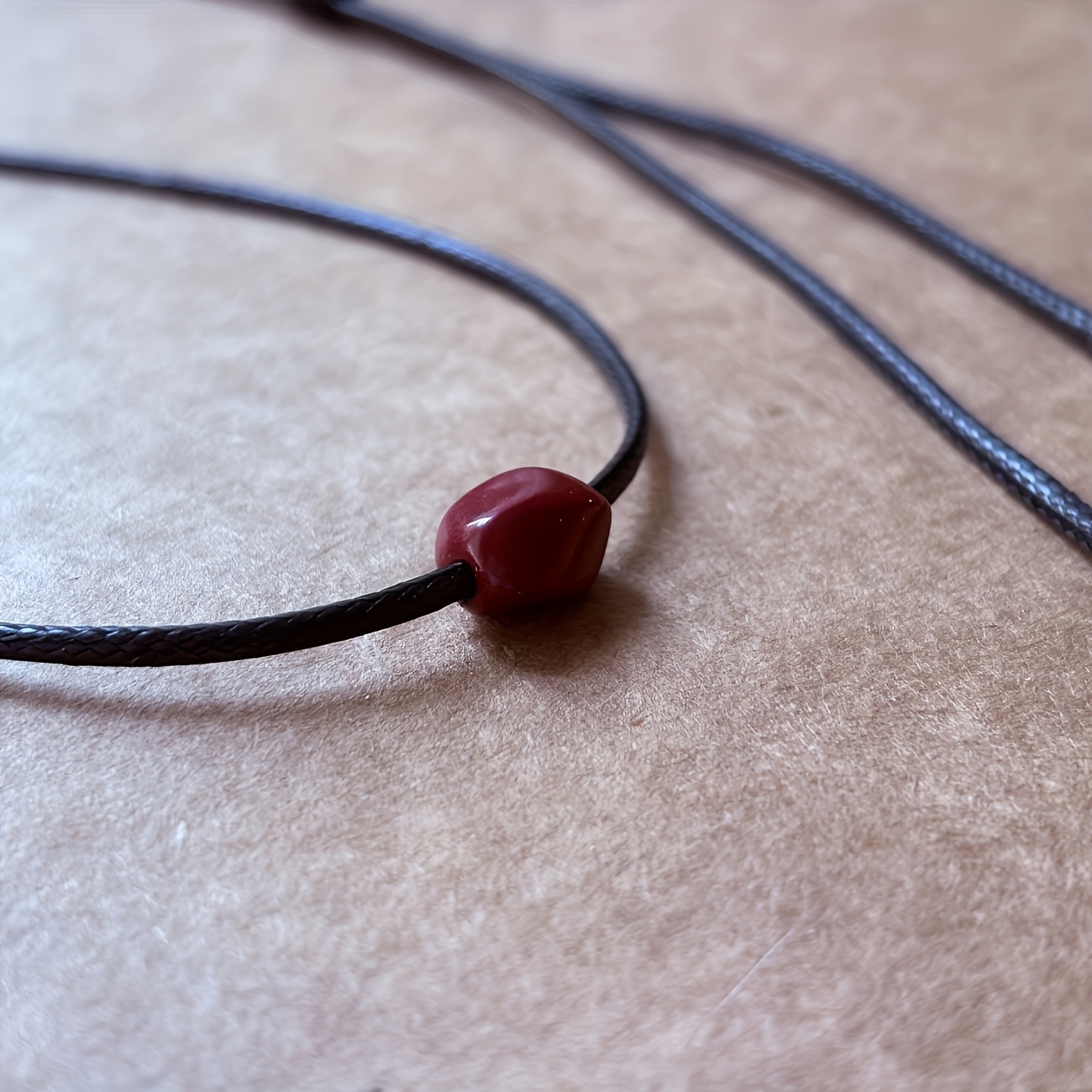 Bohemian Cinnabar Pendant for Women, Minimalist Style